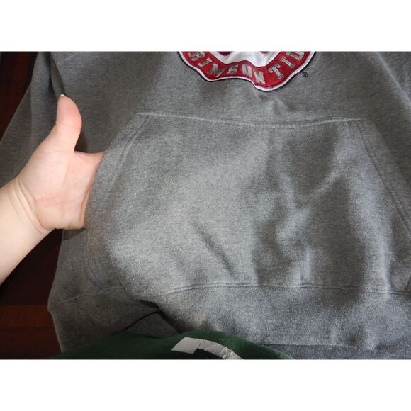 E5 Alabama Crimson Tide football women's x-large gray hoodie pullover sweatshirt - Picture 3 of 7